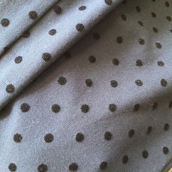 VIA MASINI 80 NAVY BLUE POLKA DOT TAPERED LEG PANTS SIZE 6 - Picture 11 of 11